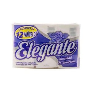 PAÑUELO DOBLE HOJA ELEGANTE POCKET 6 PAQUETES X 12 UNIDADES