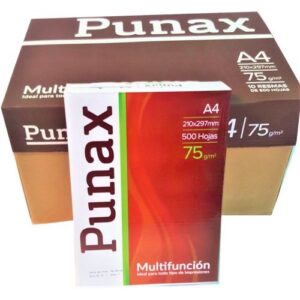 RESMA A4 PUNAX 70 GRAMOS CAJA X 10 RESMAS