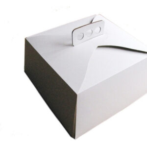 CAJA PARA TORTA TIPO MALETIN 27 X 27 X 7 CM TIGRE
