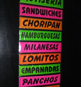 CARTELES LARGOS FLUO