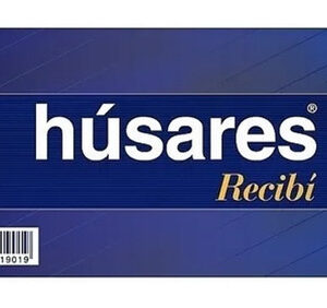 RECIBI GRANDE 10.5 X 22.5 CM HUSARES (COD. 1901)