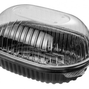 POLLERAS BASE NEGRA + TAPA CRISTAL COTNYL CAJA X 200
