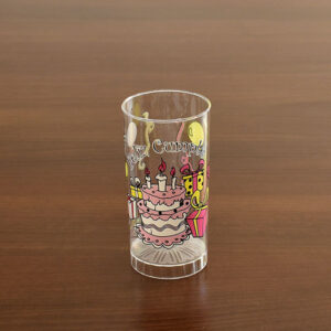 VASO GANCIA IMPRESO "FELIZ CUMPLE" BOYANO CAJA X 60 UNIDADES