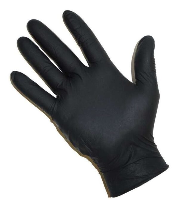 GUANTES DE NITRILO COLOR NEGRO LARGE CAJITA X 100