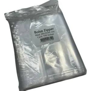 BOLSAS ZIPPER T "60" 20 x 30 / PAQUETE X 100 UNIDADES